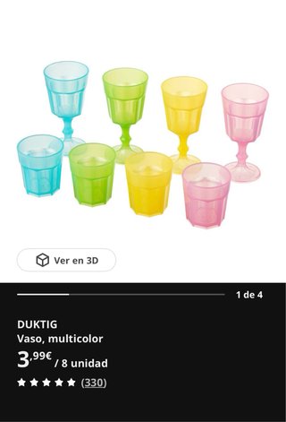 Juego Vasos, Copas y Tazas Multicolor Niños