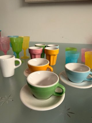 Juego Vasos, Copas y Tazas Multicolor Niños