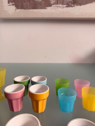 Juego Vasos, Copas y Tazas Multicolor Niños