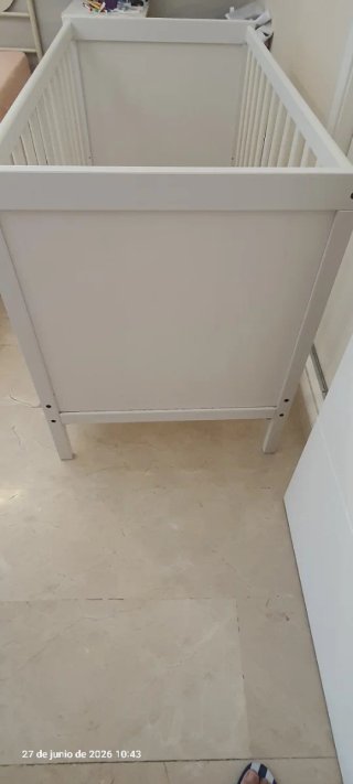 Cuna bebé blanca IKEA 60x120
