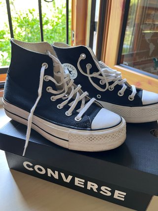 Converse plataforma mujer negras