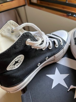 Converse plataforma mujer negras