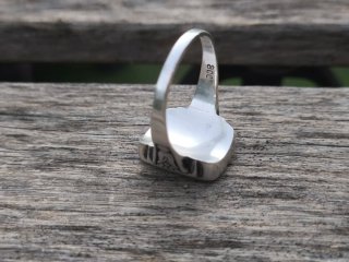 Anillo Art Déco Plata con Iniciales RK