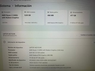 Portátil HP 255 G8 Notebook PC