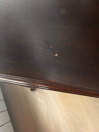 Mesa escritorio tapa abatible madera