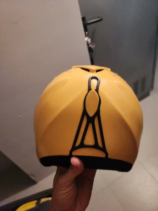 Casco de esquí infantil amarillo