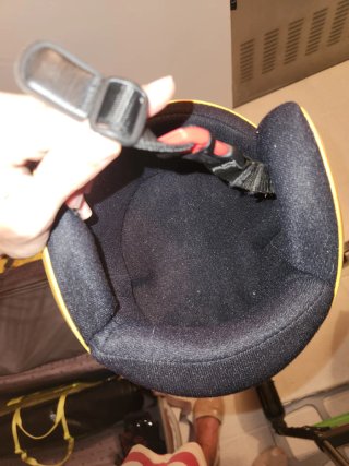 Casco de esquí infantil amarillo