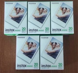 5 Paquetes Instax Mini Fujifilm (100 Fotos)