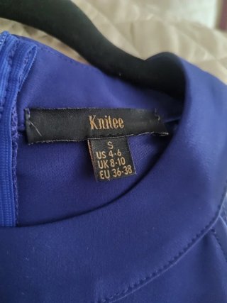 Abito lungo blu elettrico donna S