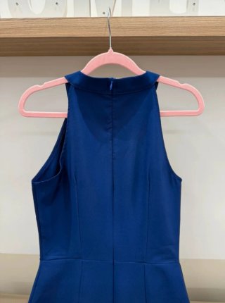 Abito lungo blu elettrico donna S