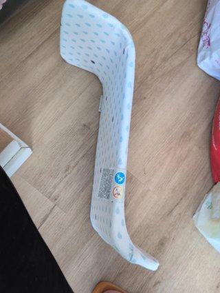 Cama bañera bebé con estampado de gotas