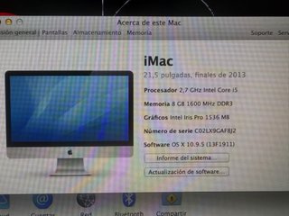 Imac Apple Negro y Plateado
