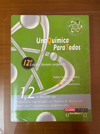 Libro Una Química Para Todos 12ª Edición