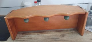 Repisa perchero de madera