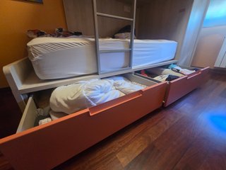 Cama tren juvenil con almacenaje