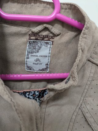 Cazadora S Beige/Gris Tejido Suave