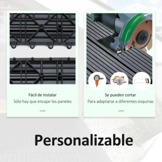 Suelo modular gris