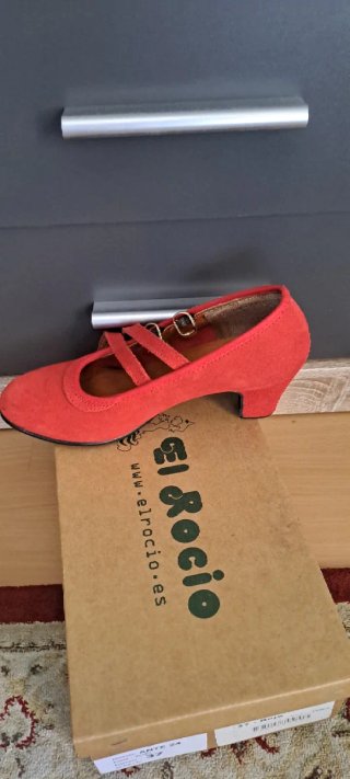 Zapatos Flamenco El Rocio Talla 37 Rojos