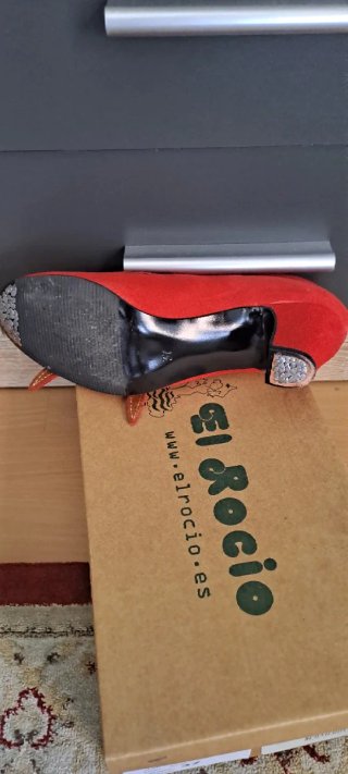 Zapatos Flamenco El Rocio Talla 37 Rojos