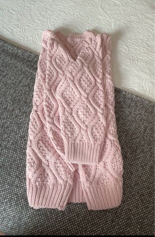 Jersey Zara Rosa Trenzado