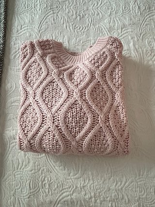 Jersey Zara Rosa Trenzado