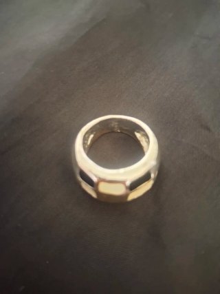 Anillo Acero y Esmalte Multicolor
