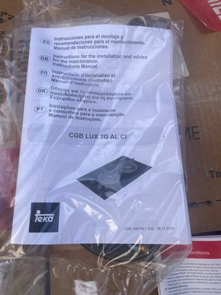 Nueva - Placa de gas Teka CGB LUX 2G AL CI