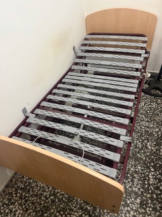 Cama articulada madera y metal