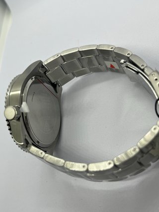 Reloj Guess Hombre Esqueleto Azul y Plateado Nuevo