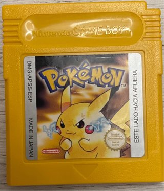 Pokemon Amarillo Edición Española Pikachu Game Boy