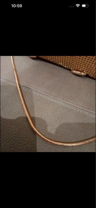 Bolso fiesta Zara dorado