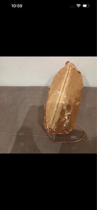 Bolso fiesta Zara dorado