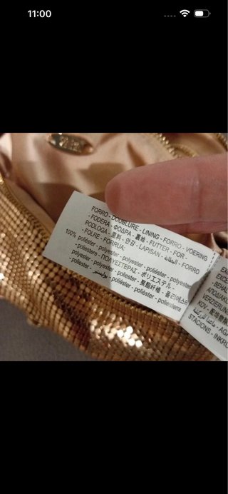Bolso fiesta Zara dorado