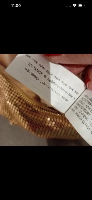 Bolso fiesta Zara dorado