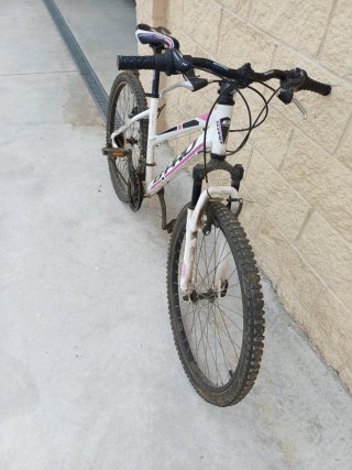 Bicicleta B-PRO Blanca y Rosa