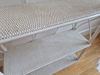Estantería de bambú blanca