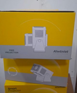 Proyector Alwtniet 4K Google TV Gris/Plata