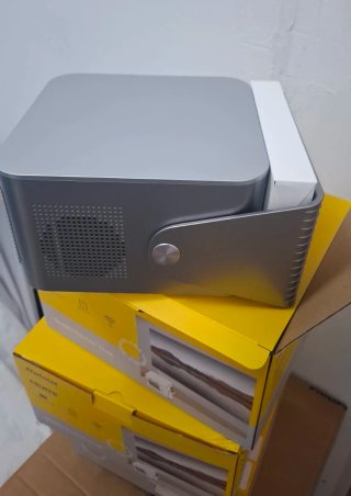Proyector Alwtniet 4K Google TV Gris/Plata