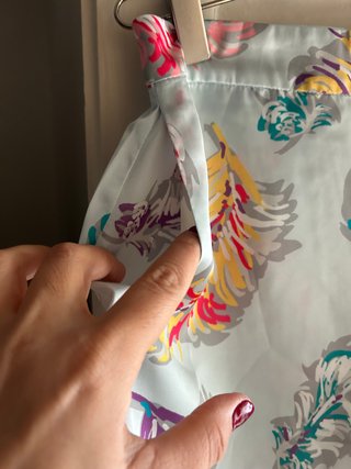 Pantaloncini taglia s fantasia piume