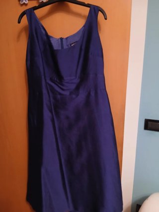 Max&Co vestito e giacca seta blu