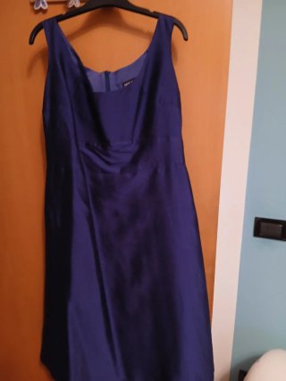 Max&Co vestito e giacca seta blu