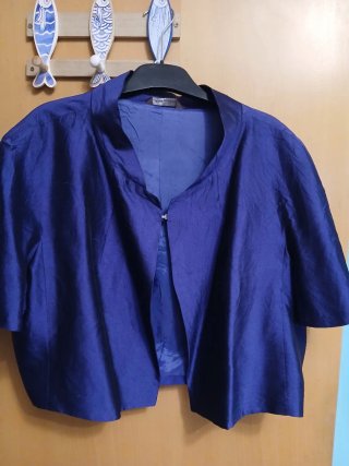 Max&Co vestito e giacca seta blu