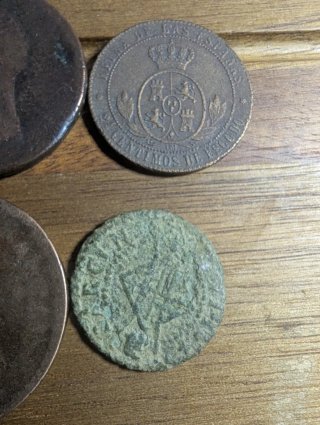 Monedas antiguas europeas variadas
