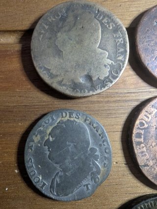 Monedas antiguas europeas variadas