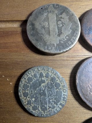Monedas antiguas europeas variadas