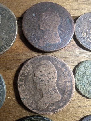 Monedas antiguas europeas variadas