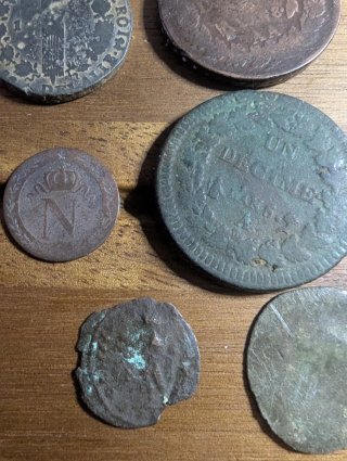 Monedas antiguas europeas variadas
