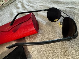 Gafas de sol Cartier negras Replicas Polarizadas