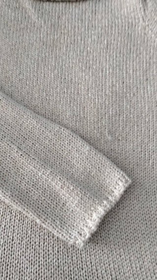 Jersey ZARAKNIT Algodón Beige Perlas
