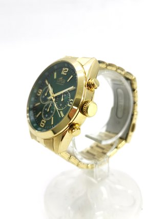 Reloj Lotus Cronógrafo Dorado Esfera Verde
